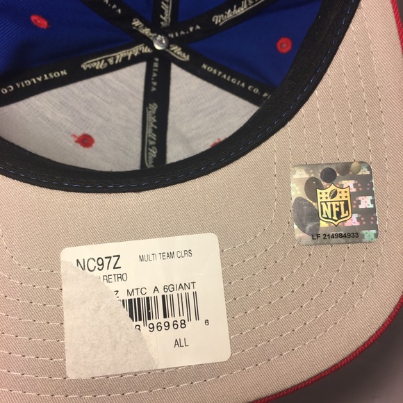 New York Giants Mitchell & Ness adjustable Hat - Picture 8 of 11